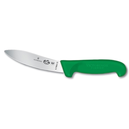 Swiss Army Brands Victorinox Kitchen Fibrox Pro - Haccp Green Skinning, 5In Lamb Skinning Blade VIC-5.7904.12